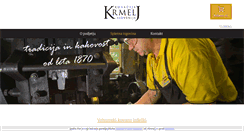 Desktop Screenshot of kovastvo-krmelj.si