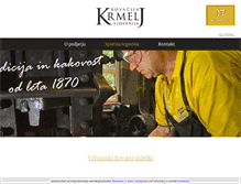 Tablet Screenshot of kovastvo-krmelj.si